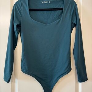 Teal Long Sleeve Bodysuit Soft A&F Collection